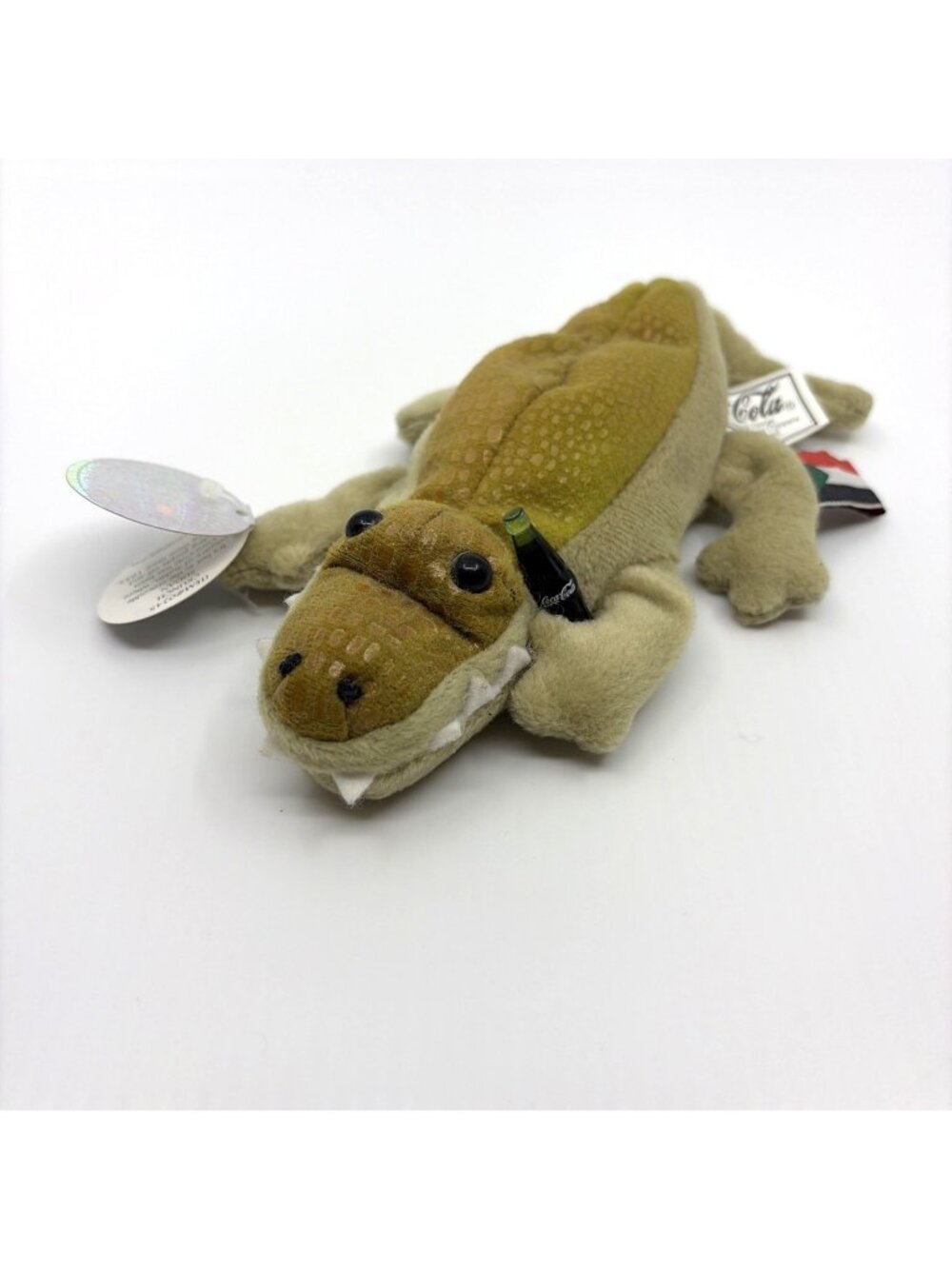1999 Coca-Cola International Bean Bag Plush Crunch Crocodile Sudan #0245 Tags